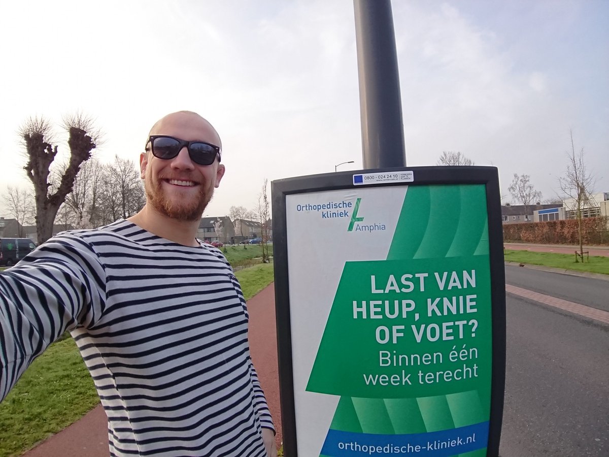 De Orthopedische kliniek Amphia heeft in #Breda en #Oosterhout prachtige reclameborden geplaatst. Wij zijn benieuwd of jij ze ook ziet! 
Post een selfie met een van de reclame borden onder dit bericht en maak kans op een van de 3 kadopakketten. #orthopedie #knie #heup