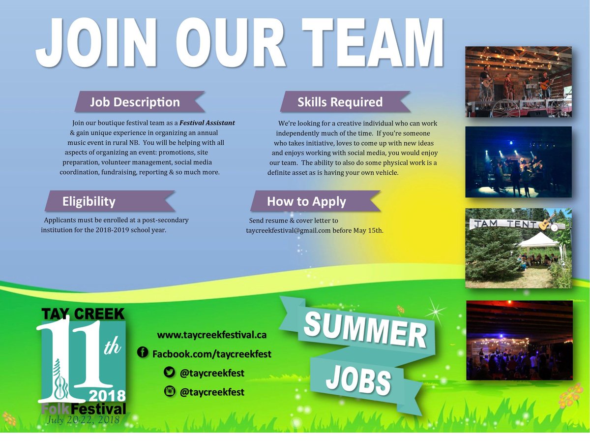 #TCFF2018 is looking for summer students.  We have at least TWO positions to fill, so please share this info with anyone you know who might be interested.