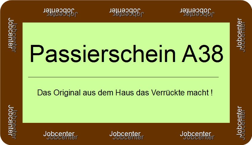 Heiko Dorf On Twitter Passierschein A38 Das Original Aus Dem