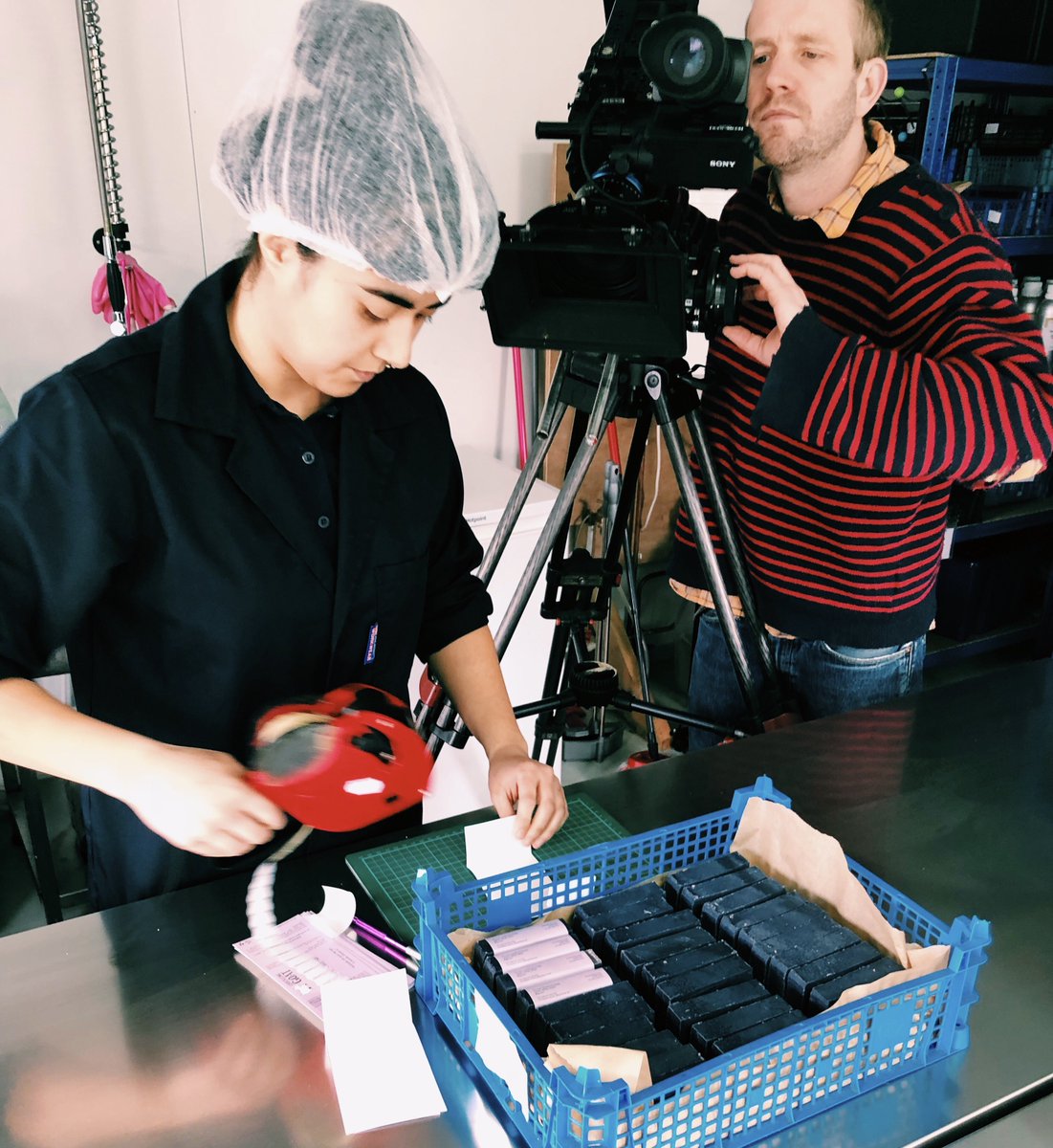 ChucklingGoat's tweet image. Exciting couple of days here! The @helloatp crew have been filming day-to-day goings on at HQ, ready to pop into a video. We can&apos;t wait to see the finished product! #AcrossThePond #FilmingFun