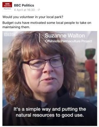 nwgrnd's tweet image. Suzanne @offshootsPP making her debut TV appearance with @BBCNWT. We have plenty of volunteering opportunities at #offshoots. Come and help sustain the #localenvironment #localpark #burnley #towneleypark #towneleyhall #Newground socsi.in/dWxRT