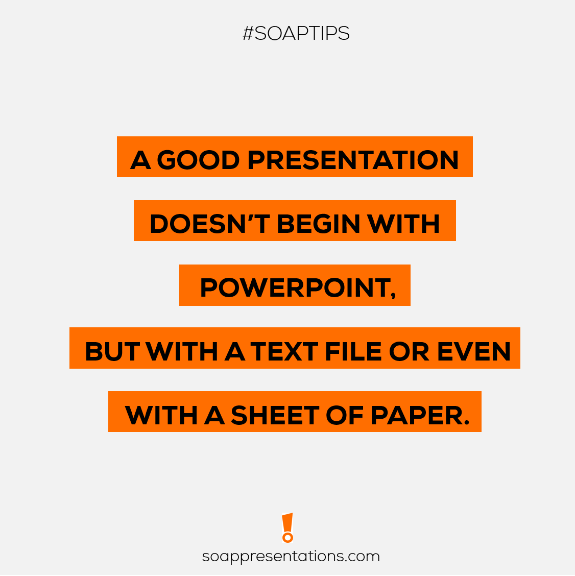 soappres's tweet photo. #soaptips #businesspresentation #powerpointpresentation #publicspeaking #professionalpresentation #corporativepresentation https://t.co/VvMwzGiBNR