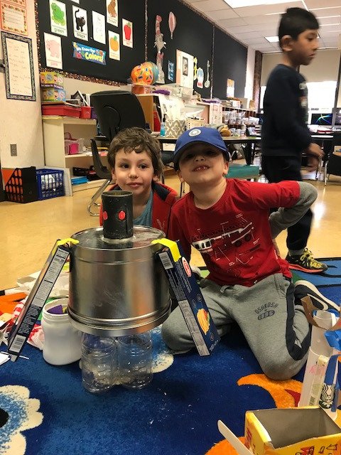 <a href="/johnstrangelem/">John Strange</a> Kindergartners at JS using recycled items to make something new - check out this robot! They are experiencing the importance of recycling and taking action to help protect our earth! 🌏🌍🌎 <a href="/msdwt/">Washington Township Schools</a> <a href="/ibpyp/">IB PYP</a>