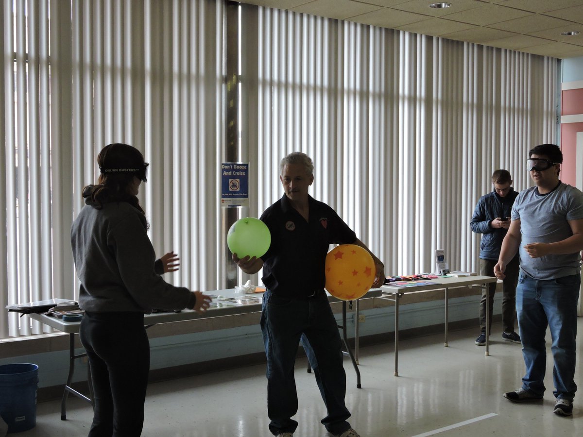 BrandonsDadDUI's tweet photo. Teen Safe Driving Day for Clarion/Jefferson County schools.  Brandon's Dad did Intoxication Goggle activities inside yesterday https://t.co/TIVB5vgGou