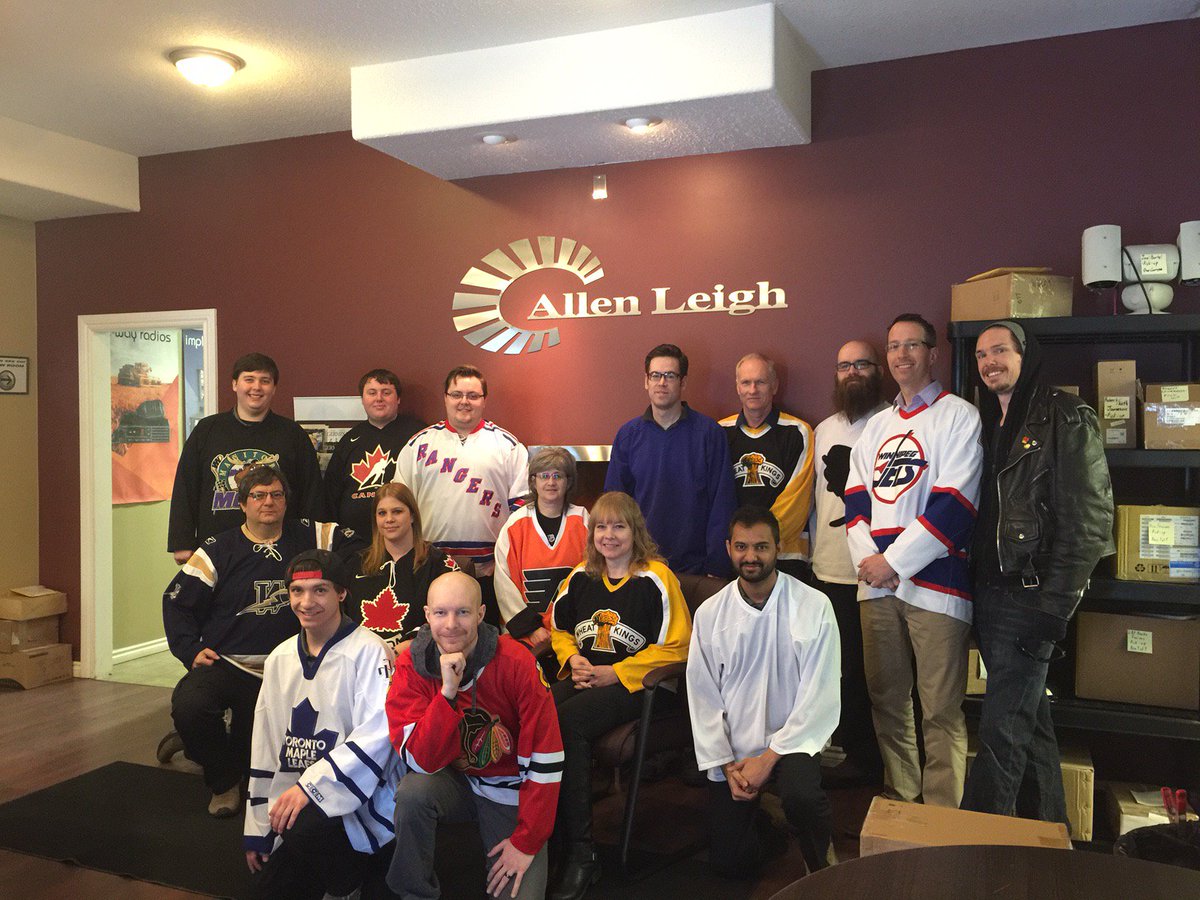 PrecisionCam's tweet image. Today, we had many of our employees wear jerseys for #JerseyDay showing their support for the Humboldt Broncos and the Humboldt Community. #JerseyForHumboldt #HumboltdStrong #PrayersForHumbolt #jerseysforhumboldt #sticksforhumboldt