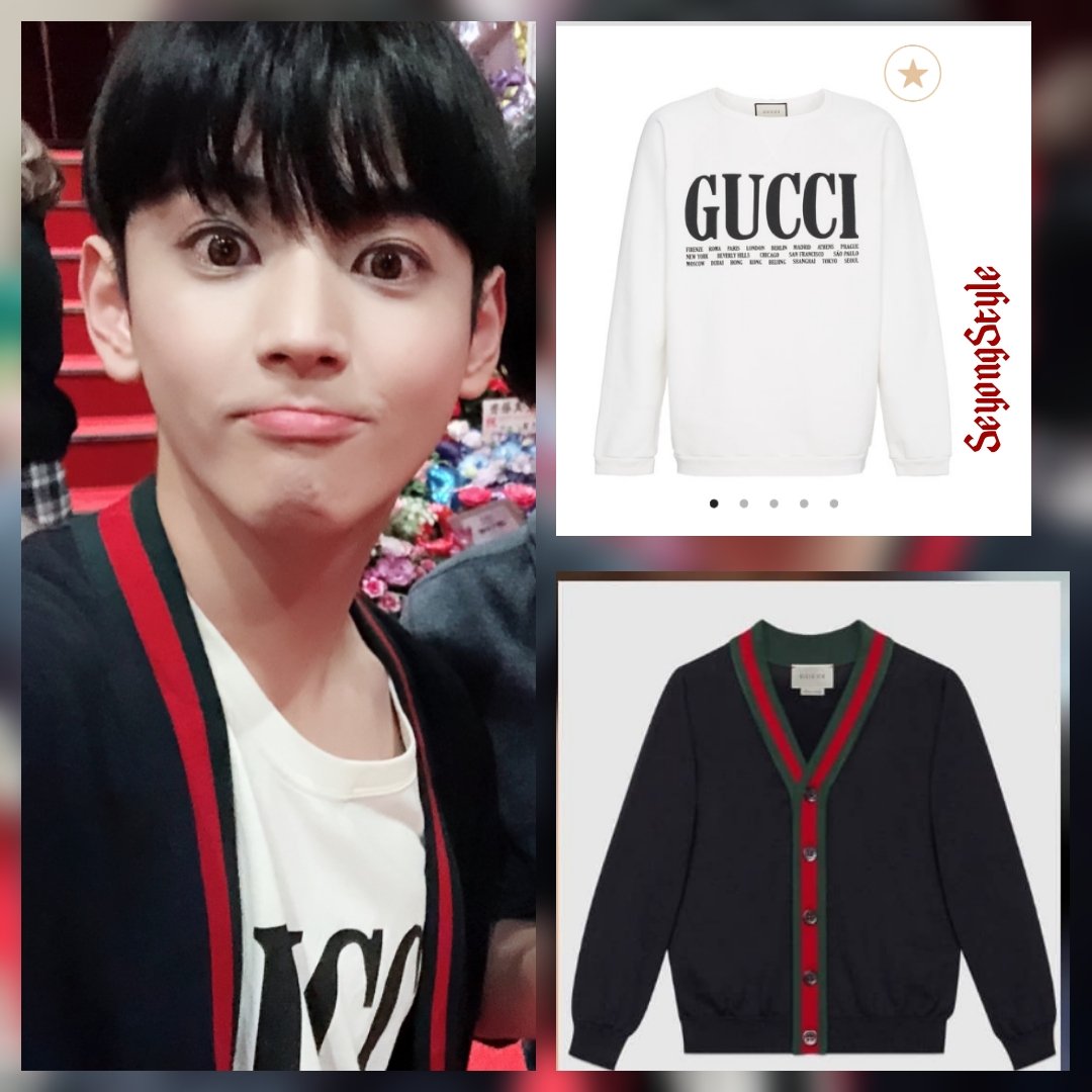 Seyong_Style's tweet photo. 🌠#SeyongStyle 🌠 #Guccification 
📆 12.04.2018 🎭Musical #SANZ2 Day2 Closure 
👕 #GUCCI World Cities print cotton sweatshirt
👕#GUCCI Navy Cotton Cardigan  with green and red web trims

©️Rights @GUCCI  &amp; Seyong IG
#️⃣ #Seyong #세용 #セヨン #Kpop #Jpop #Actor #Emcee #Myname https://t.co/I139U83Yxs