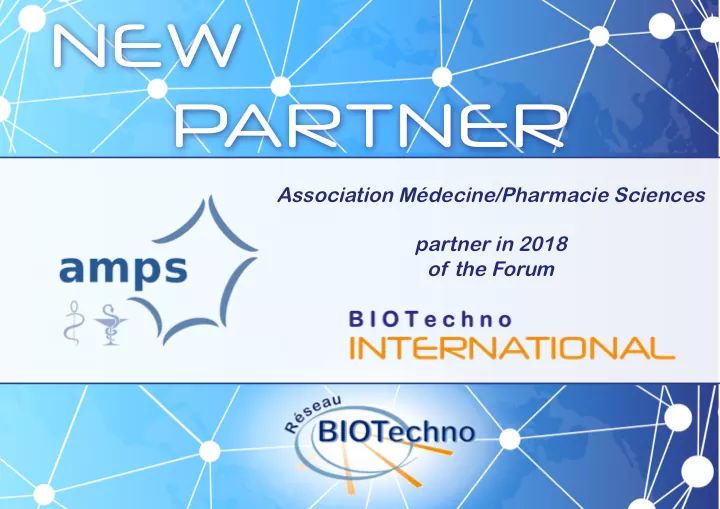 Today is a great, day, we are glad to announce a new partner Amps.

AMPS (l’Association Médecine/Pharmacie Sciences) is an organisation which aims to bring together students doing a double diploma in medicine and science in France.
amps-asso.fr