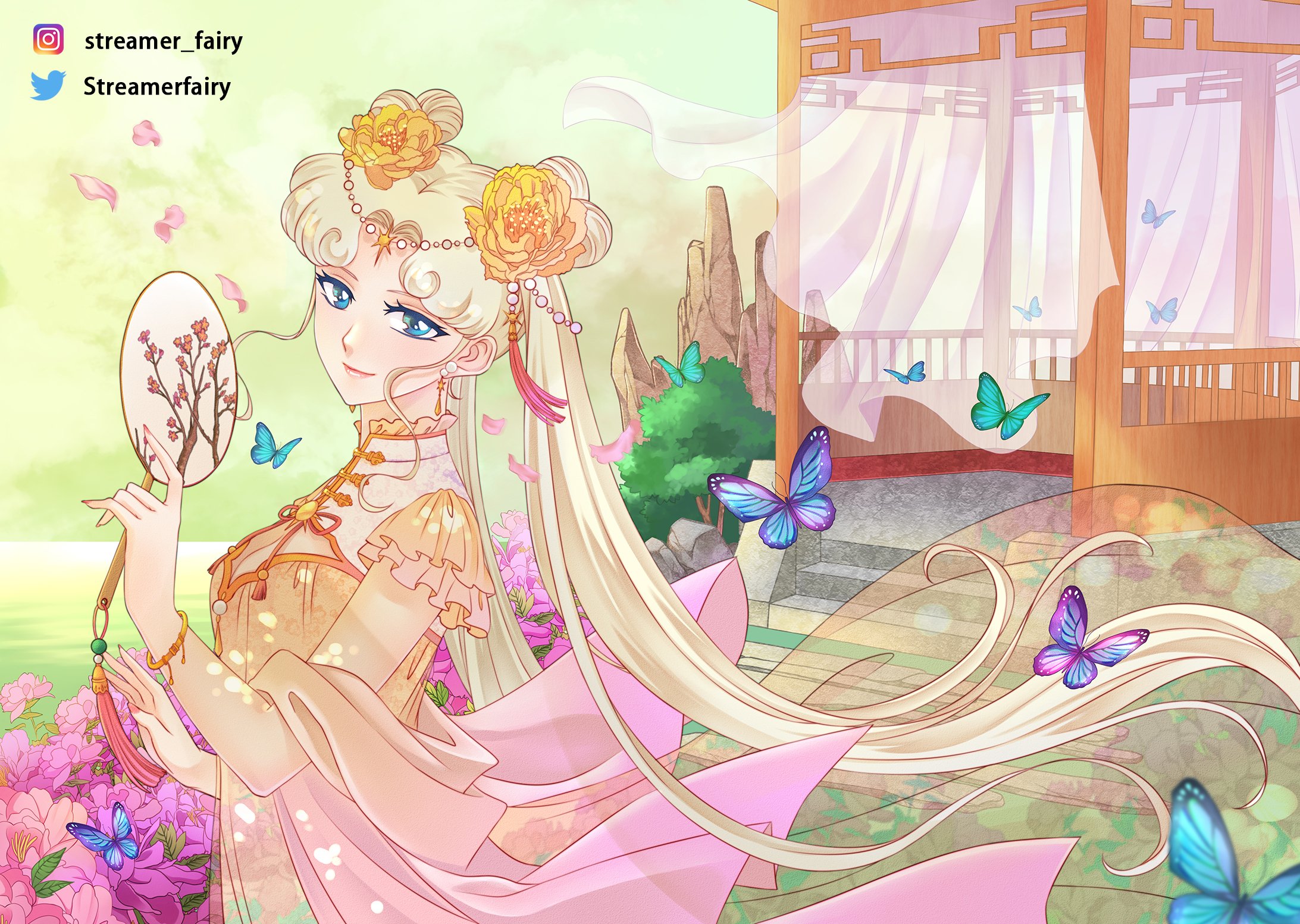 Streamer Fairy Art セーラーコスモスチャイナドレスバージョン大公開 春の感じ セーラーコスモス 美少女戦士セーラームーン チャイナドレス Sailorcosmos Sailormoon Cheongsam Fanart 服装デザイン T Co Qetbglzw6p Twitter