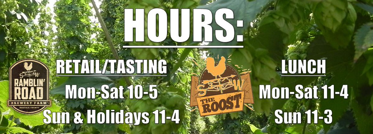 You've been asking - now it's happening!!!  The Roost is now open for lunch 7 days a week!! #burgers #wings #fries along with #NorfolksBestBrew and <a href="/PicardsOriginal/">Picard's</a>