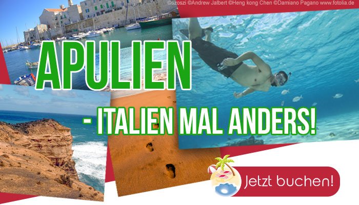 Erlebe die atemberaubende italienische Küstenregion #Apulien und überzeuge Dich von den architektonischen #Meisterwerken, die die Region zu etwas ganz Besonderem machen! Genieße die wunderbar vielfältige #Küche nach einem ereignisreichen Tag am #Meer.
bit.ly/2FkJFU3