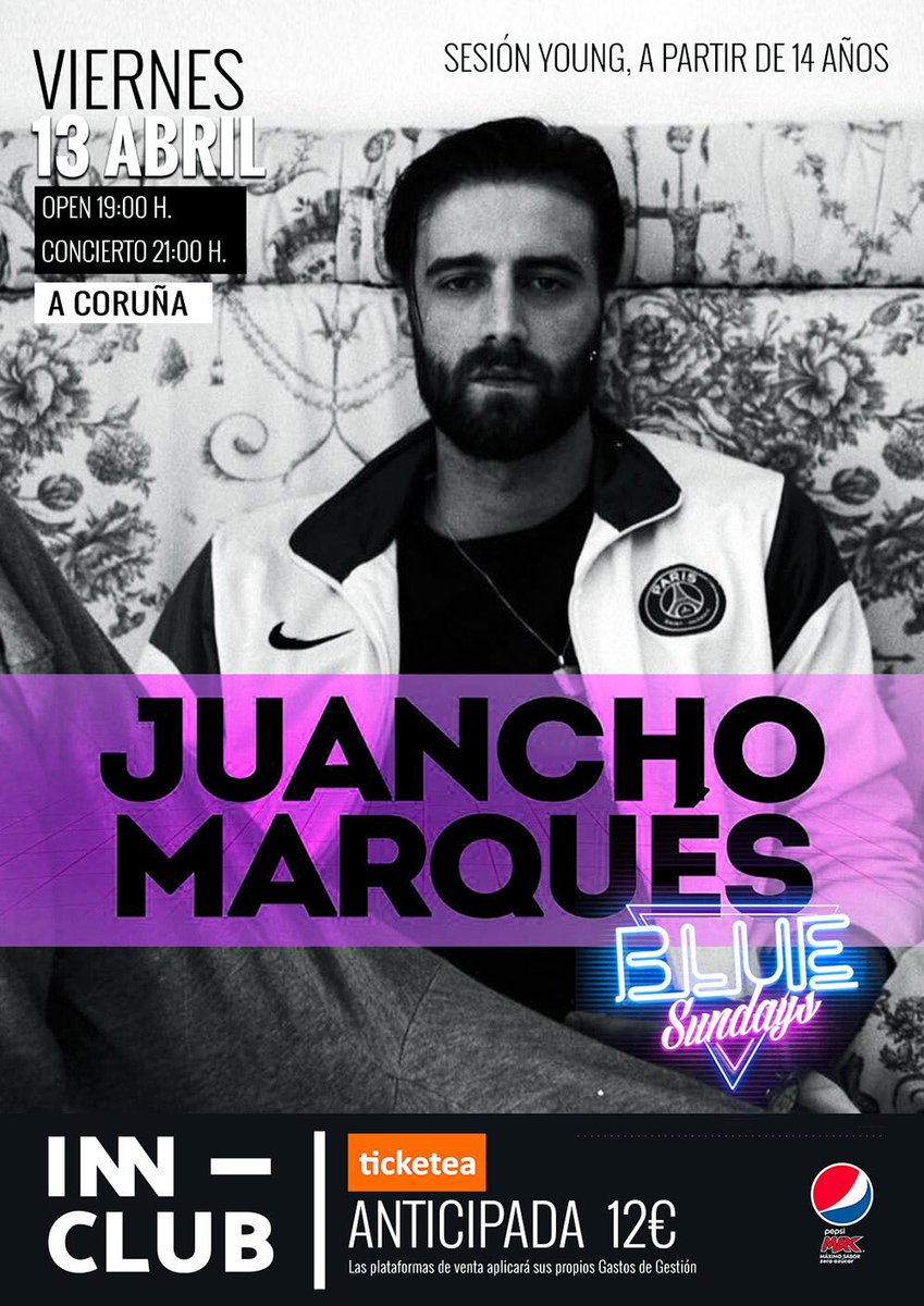 T_quehablar's tweet image. ¡¡¡Plan para mañana!!!  @JMarquesSoprano estará en concierto en la Sala #InnClub A Coruña  ¿Te apuntas?