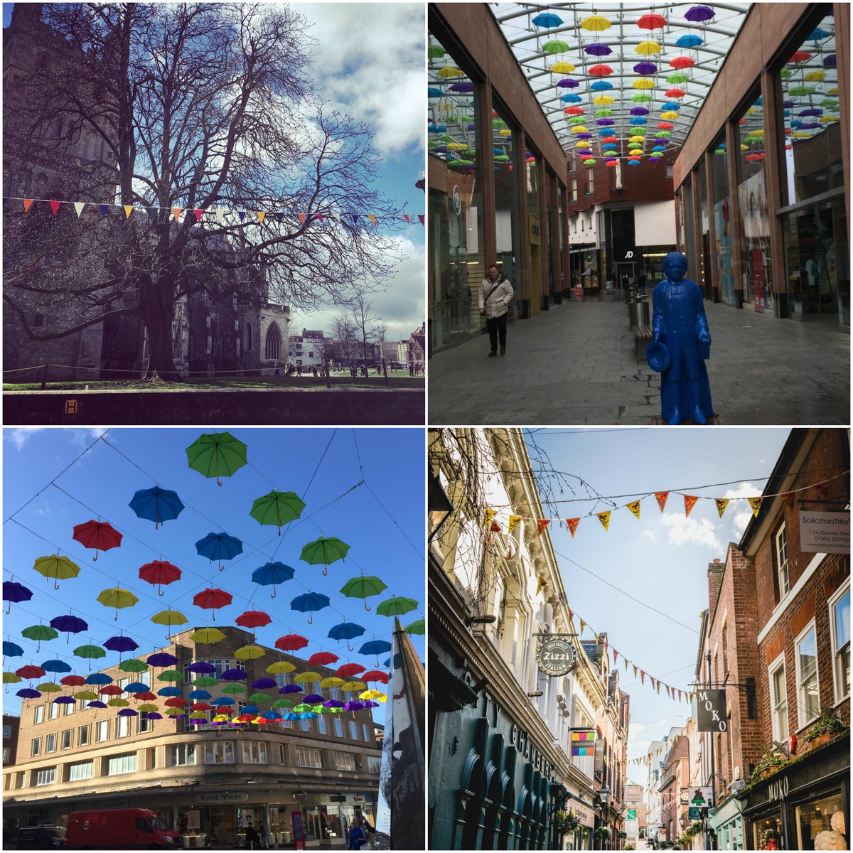 tweetinexeter's tweet photo. You have one more week to enter our umbrella photo competition.
Take a photo and share with us on Instagram, Facebook or Twitter for your chance to win a £100 prize bundle of shopping vouchers.
Use the hashtag #SpringinExeter to enter https://t.co/O0APYacI9k