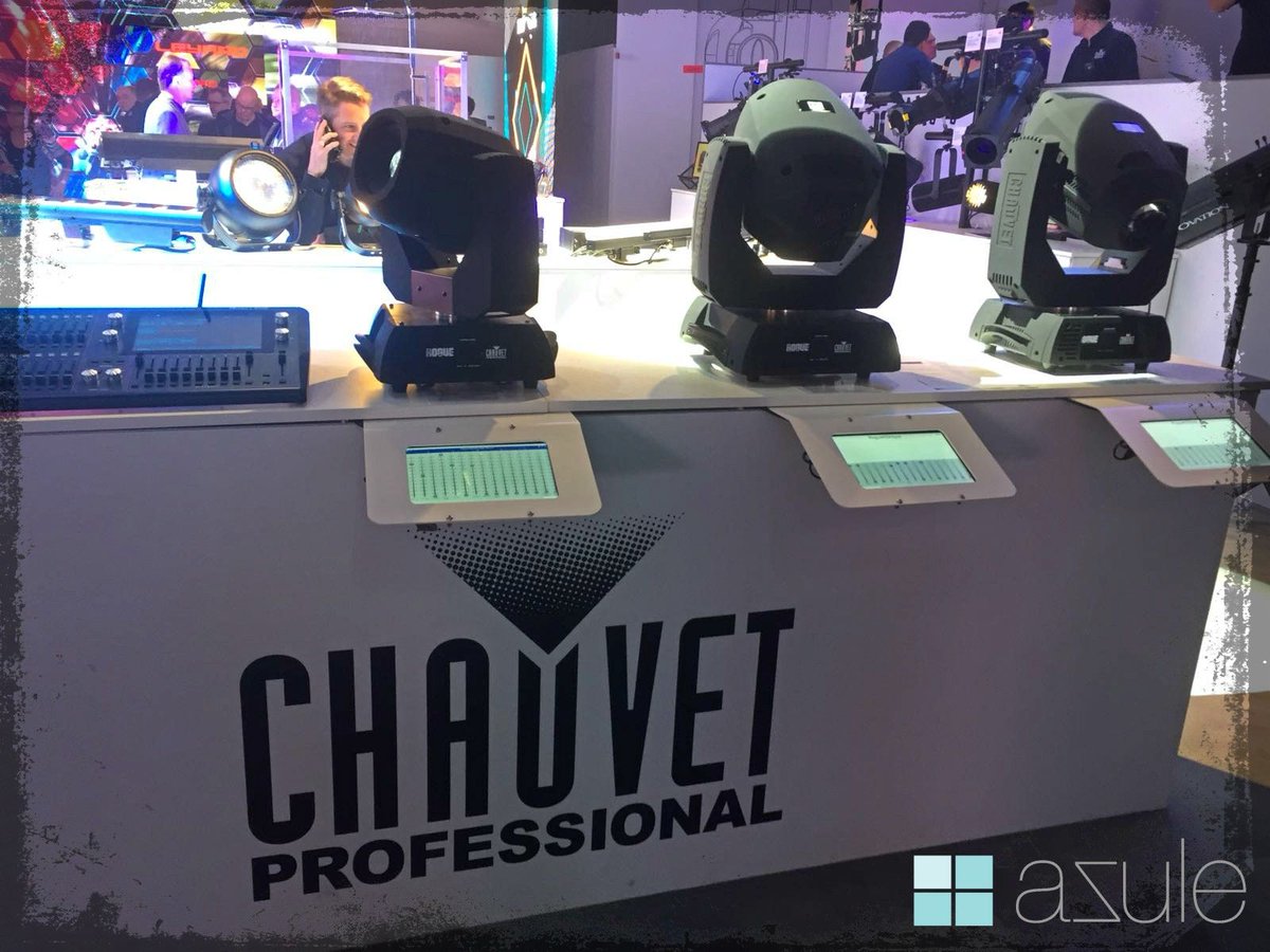 azulefinance's tweet photo. Taking a look at the @ChauvetPro stand at Pro Light & Sound in Frankfurt!
#PLS2018 #AzuleFinance @pls_frankfurt https://t.co/zCKfEsLzG3