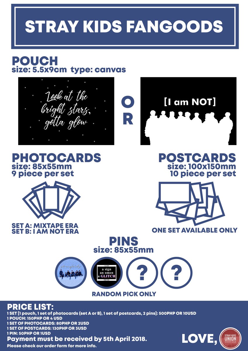 StrayKidsUnion's tweet photo. [!!!]

Please help us sell this pouch! Its a fundraising for Woojin and Hyunjin's birthday bash that will be held in PH! So please RT! 

For details and order form: https://t.co/lPyGJp1cDX  
Thank you! 

#StrayKids #스트레이키즈 https://t.co/jo1PFCxyJ6