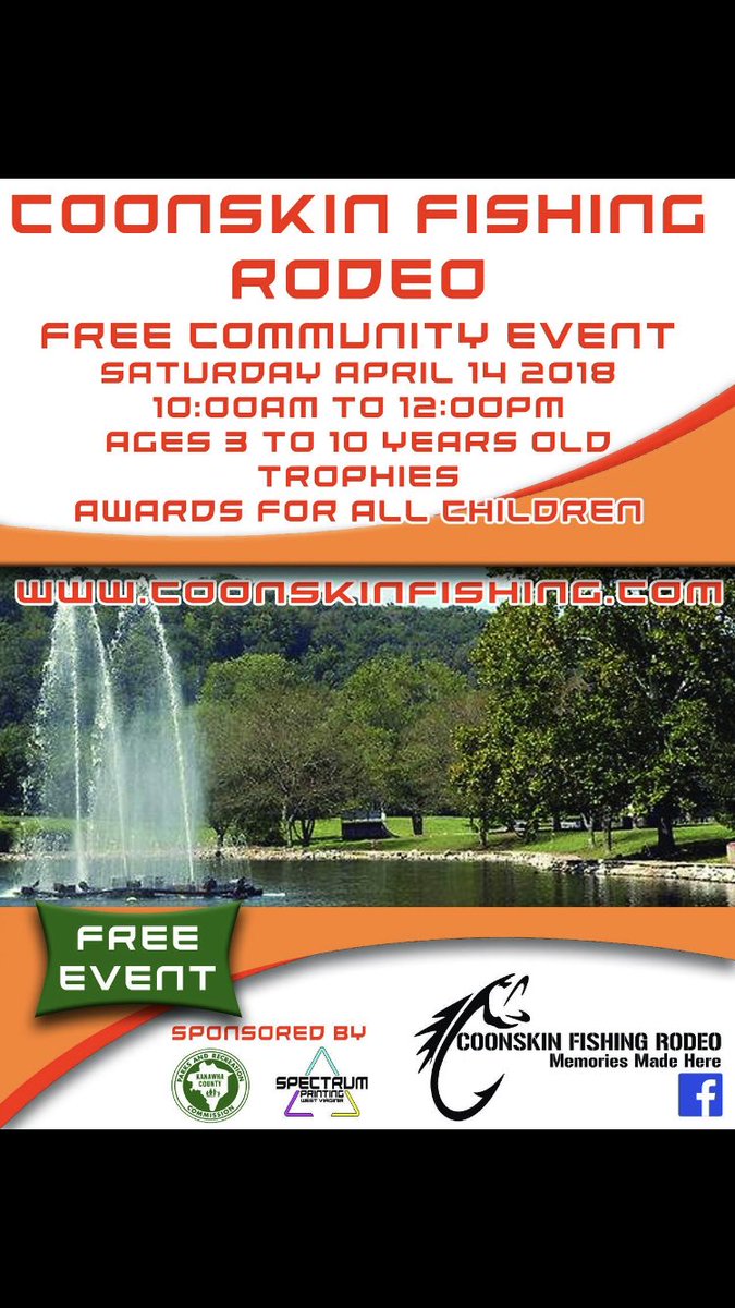 coonskinpark's tweet photo. Fishing rodeo this Saturday @coonskinpark https://t.co/QHkglF6zt5