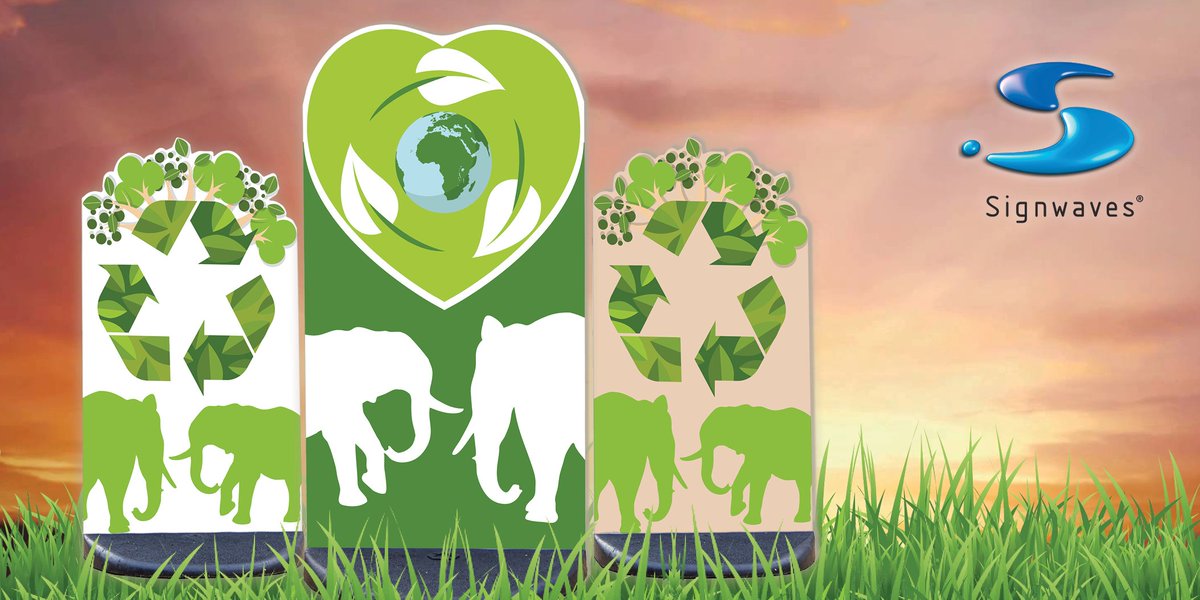 Signwaves_Ltd's tweet image. What happens to our planet matters. Eco-Design principles have been embedded into our design approach for years. To date we’ve recycled over 4.2k tonnes of PVC diverted from landfill-a weight equivalent of 550 African elephants! #partofthesolution #funickers #B2BHour #BizHour
