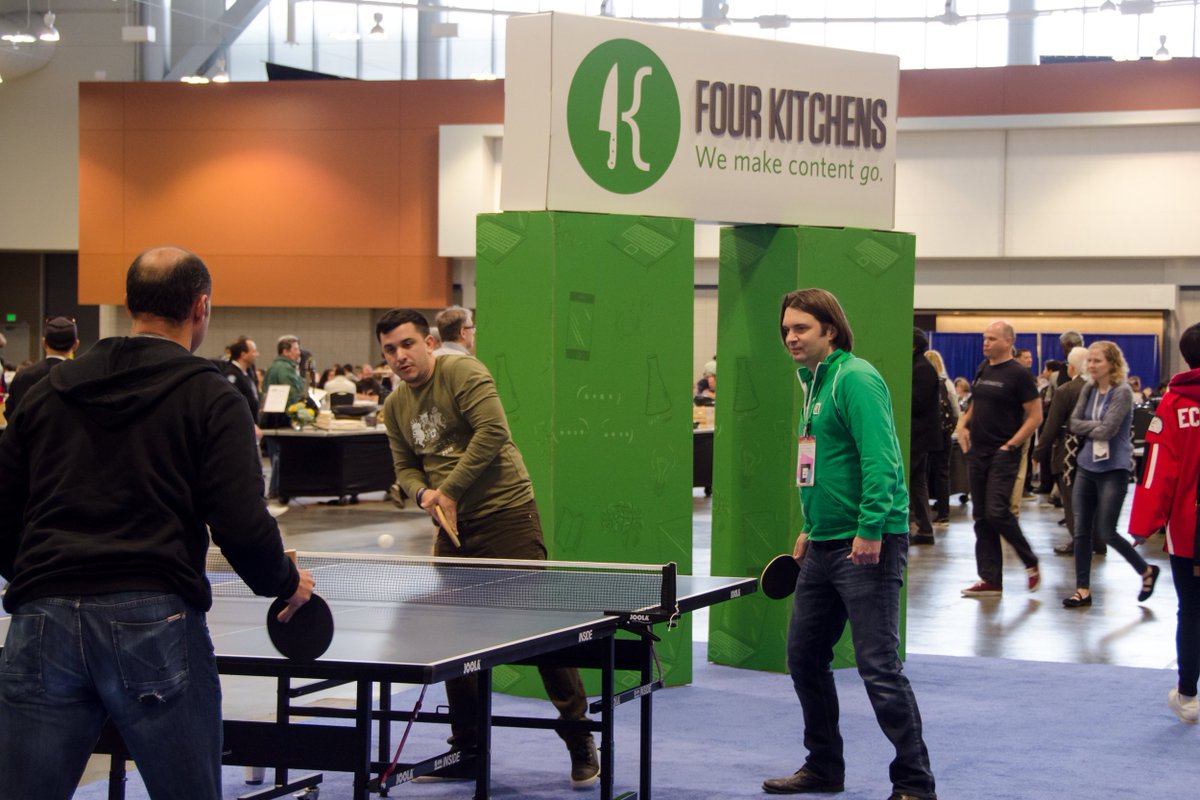 FourKitchens's tweet image. It's our last day on the @drupalcon Exhibit Floor. Make sure to come to the Drupal Games Booth and get scanned into a virtual postcard. We'd love to show you our VR and AR demos while you're here. #DrupalCon