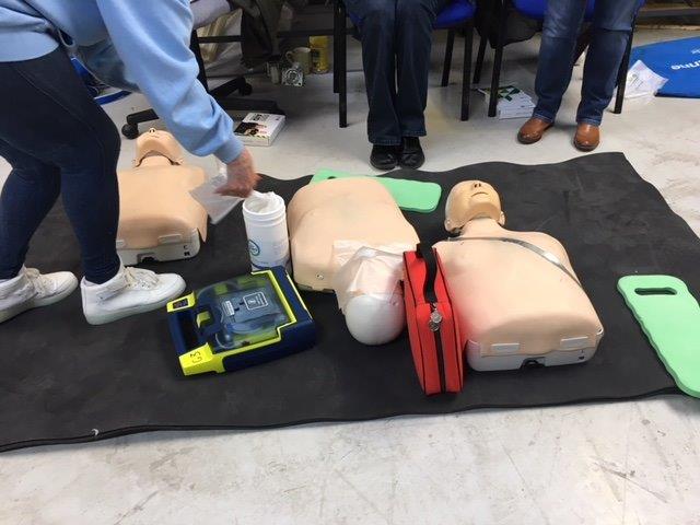 Thank you to <a href="/stjohnambulance/">St John Ambulance England</a> for coming in today and doing some brilliant #AED training with the team! 
It's such an important piece of kit to have! #FirstAid #defib