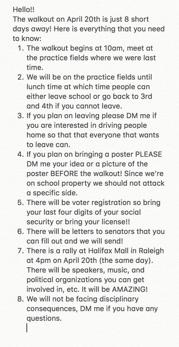 AFHS SCHOOL WALKOUT tweet media