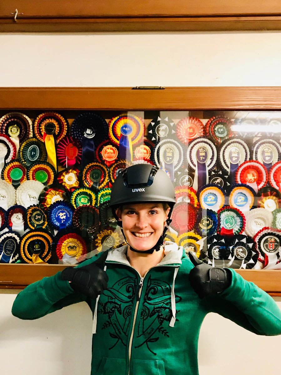 My <a href="/uvexuk/">uvexequestrianuk</a> looking good &amp; keeping me safe daily. I’ve tested them a few times &amp; they’ve always protected me very well! They have a great selection from sparkling ones for competitions to simpler everyday hats. I wouldn’t wear anything else! #uvex #helmets #thebest #safety1st
