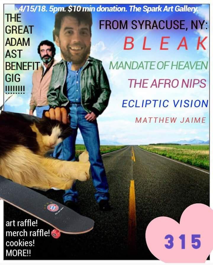 See us play one more time this Sunday at <a href="/SparkArtSpace/">Spark Art Space</a> (Yes, flyer was made by King Watzzo himself)