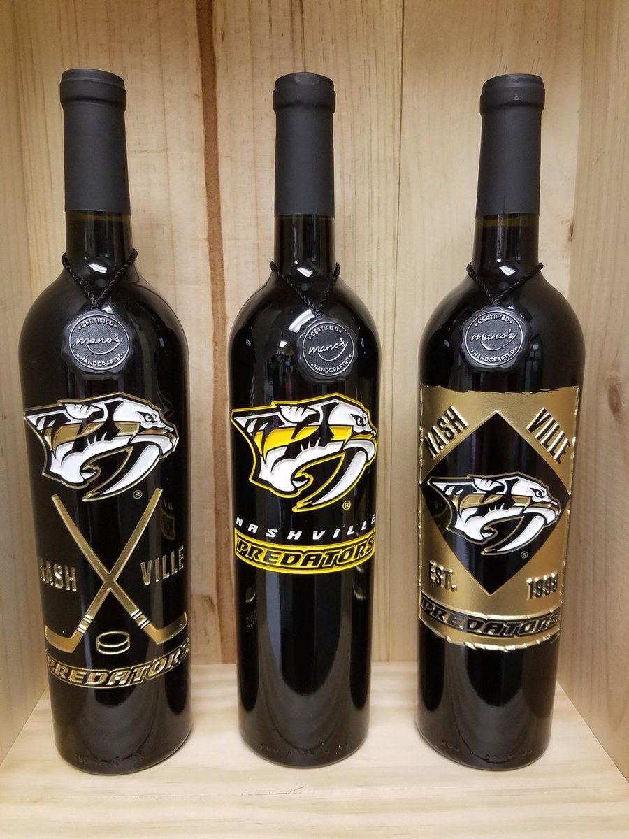 CoolSpringsWine's tweet photo. Come down to Cool Springs Wines & Spirits and pick up a bottle or 2 of the #Preds #NashvillePredators Etched #Wine π·bottles to celebrate during the playoffs!
Gooooooooooooo PREDS ππ #CoolSpringsWines #StandwithUs #NashPreds #GoPreds https://t.co/xk1euVXshs
