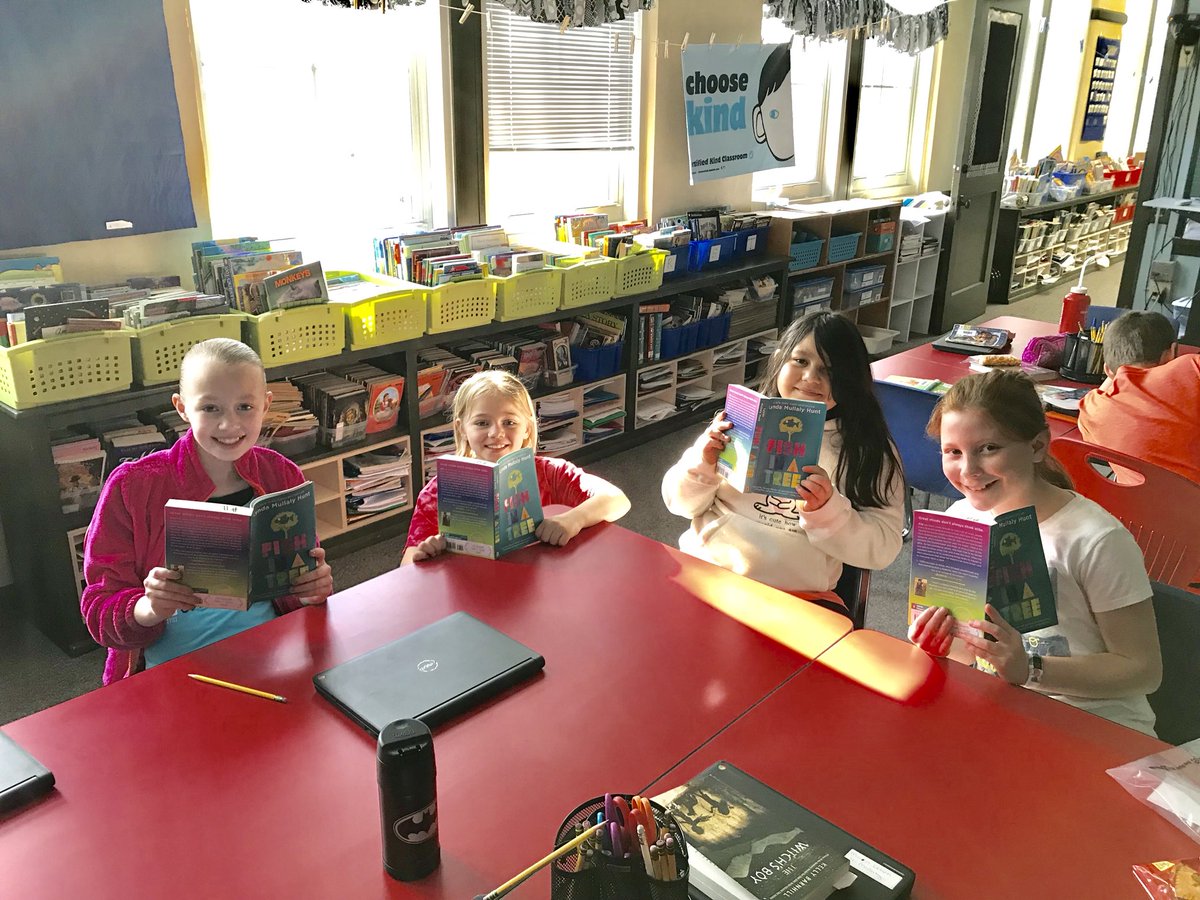 Ellsworth2_4th's tweet photo. Student initiated book clubs @Ellsworth_4th.  Thanks Ellsworth H&amp;S for this opportunity.  #Inspire203 https://t.co/P8k5dT2UF3