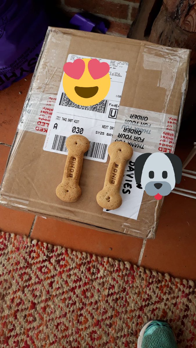 Laura_FairGate's tweet photo. Our wonderful FedEx driver left the dogs treats this morning as they weren't outside when he arrived! Fabulous guy and a fabulous service!  @FedEx https://t.co/5OLEZ1ijVi