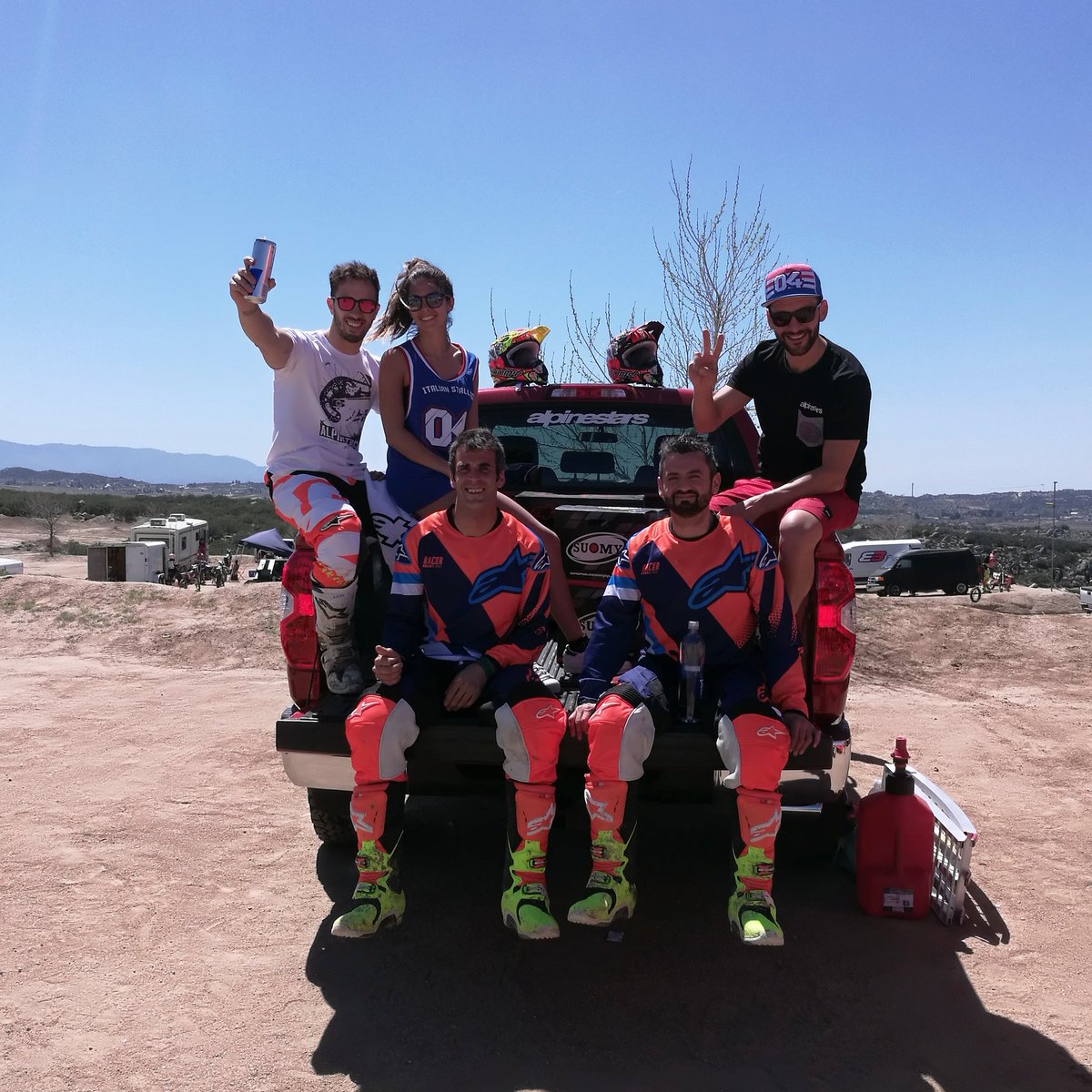 AndreaDovizioso's tweet photo. 1st day of MX training in the U.S. 👍 thanks to @alpinestars @suomyhelmets and @realrogerdecoster

Primo giorno di allenamento mx in California! 
#Dovi04 #DesmoDovi #AD04 #ForzaDucati #MotoGP #Alpinestars #SuomyHelmets #RedBull #OldWildWest #FerrettiYachts #Mondottica https://t.co/22pvf7eEOB