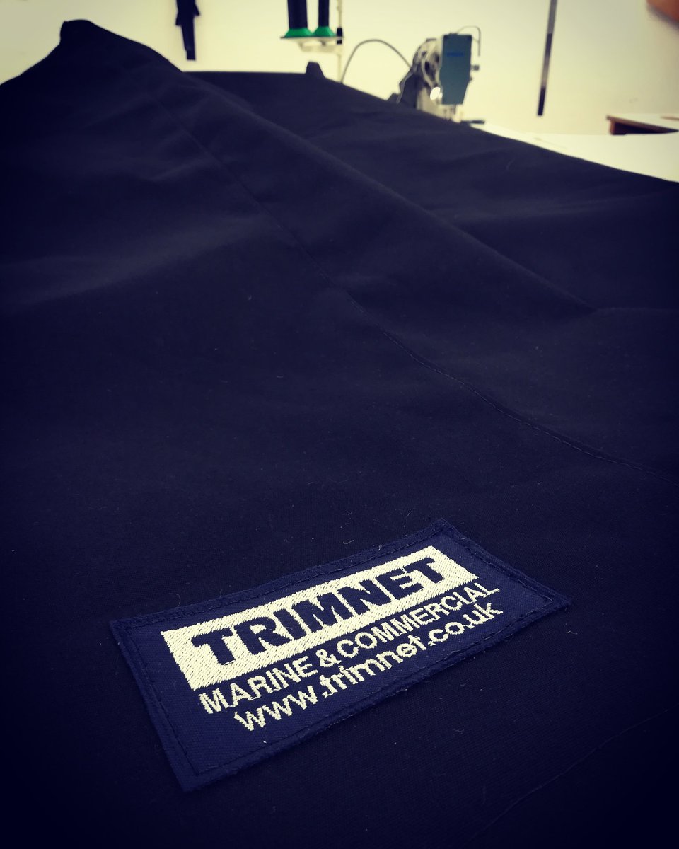 trimnetmarine's tweet photo. All of canopies and large covers now come with our #bespoke #embroidery Trimnet badge! #bespoke #boatcover #boatcanopy https://t.co/D6CGtekzUG