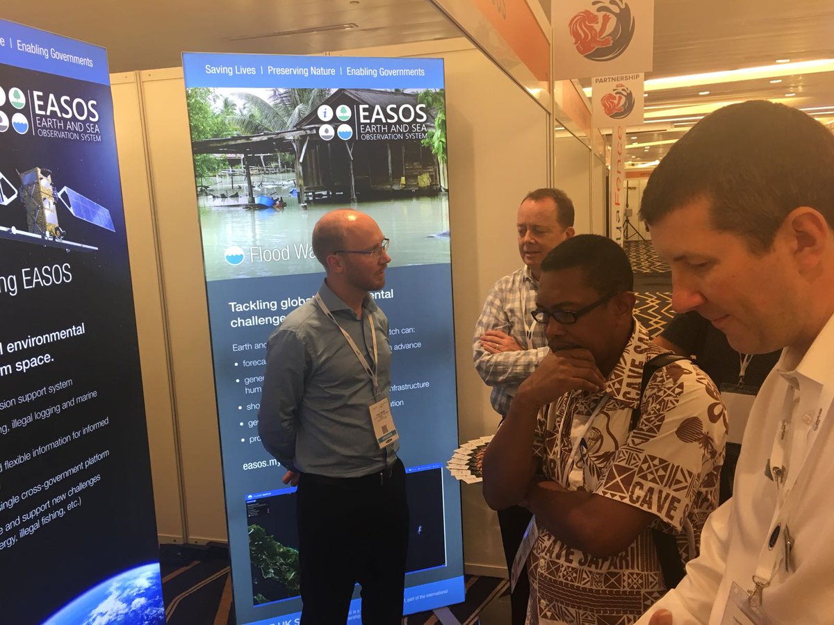 SatAppsCatapult's tweet image. We're at #InterFLOOD Asia this week showcasing the great work our EASOS team have been doing on #flood #monitoring and #disaster watch. You can read more about the project here: easos.my