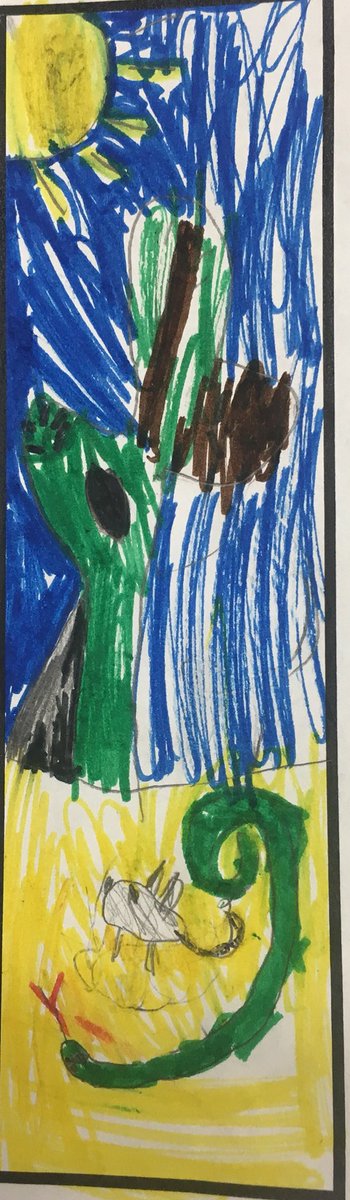 scotsprncs's tweet image. Jacob, age 6 &amp;amp; in kindergarten, drew this for the bookmark design contest. #amazingaz @AZGovEducation @azstatefair