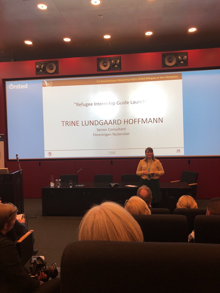 “83 percent of the refugees going through our programs say that they feel closer to the job market. #dkbiz people are key in making this happen and we hope to inspire more companies to fulfill the potential of these great people” - Trine Hoffmann, <a href="/FNydansker/">Foreningen Lige Adgang</a>