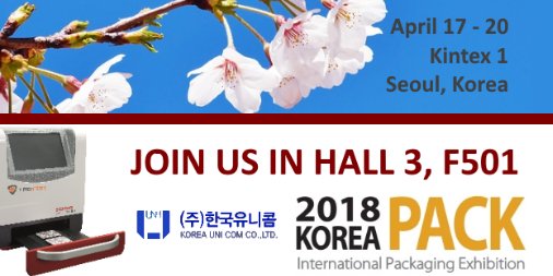 SephaLtd's tweet photo. We will be joining agent Korea Unicom at #Koreapack in Seoul from 17 - 20 April 2018. Stop by booth F501 in Hall 3 for a demo of the #VisionScan, a non-destructive leak tester or #EZBlister, a small-scale blister packaging machine. See you soon!
https://t.co/aacWWs5yCS https://t.co/3qndZDi5Ip