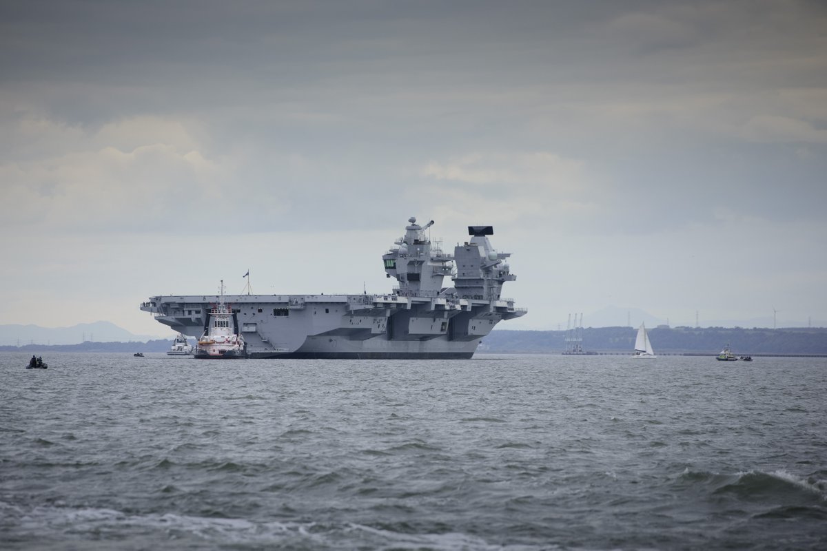 ThalesUK's tweet photo. A new three-part series charting the build, sea trials and commissioning of @HMSQnlz will air over three successive weeks from Sunday, April 15, at 8pm on @BBCTwo. Read more about our involvement here: https://t.co/TeGpypBM6F https://t.co/d5L4kedcYj