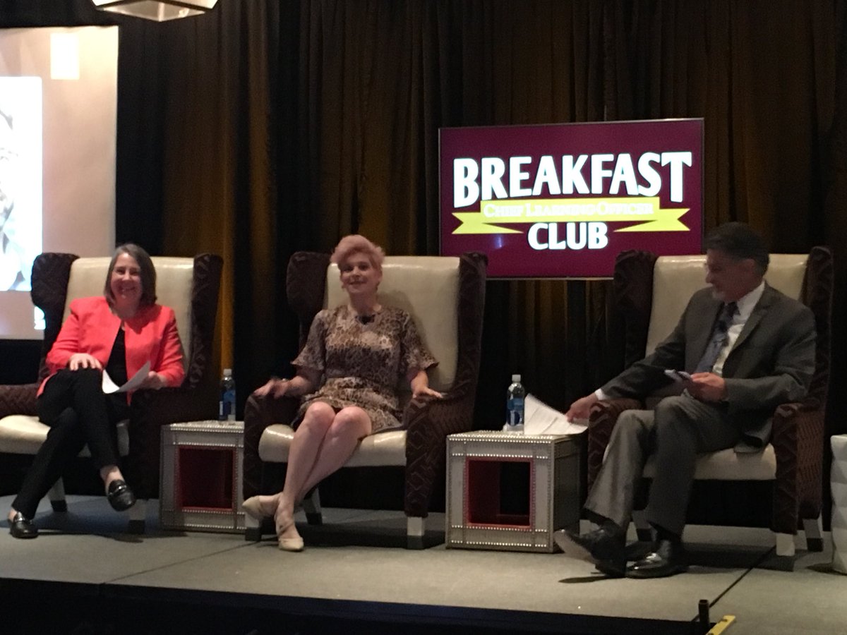 GroovyMomma's tweet image. Reimagining the learning experience with Karen Herbert-Maccaro and JB Kurish at the Chief Learning Officer Breakfast Club #CLObc