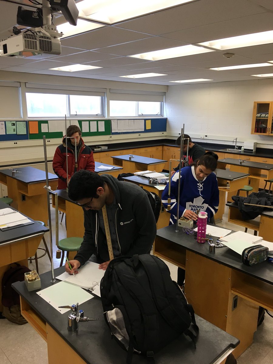 AdrianManickam's tweet photo. Calculating Hooke’s Law constants for springs prior to launching them as projectiles. #ESSSCIENCE https://t.co/i5jveDJZna