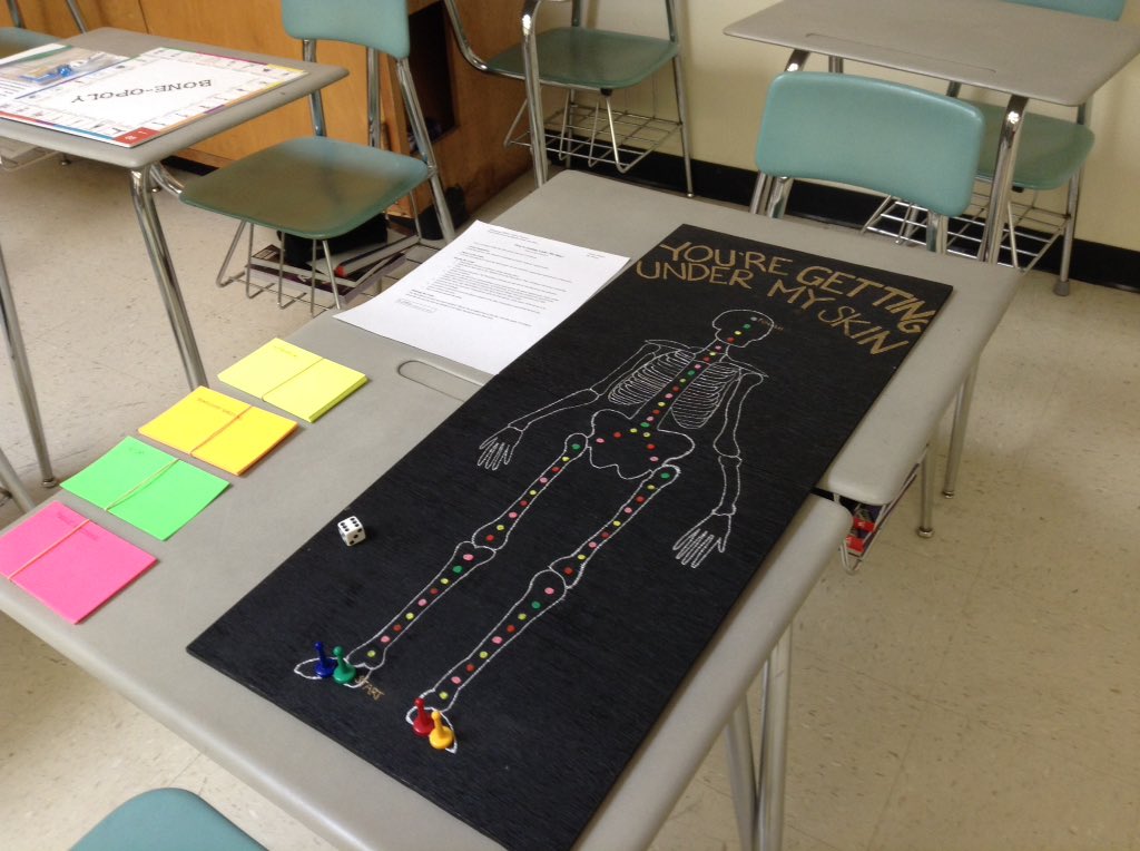 PSK 4U class created boardgames and are playing them as review for our test next week. #anatomy #psk4u #lovethesegames