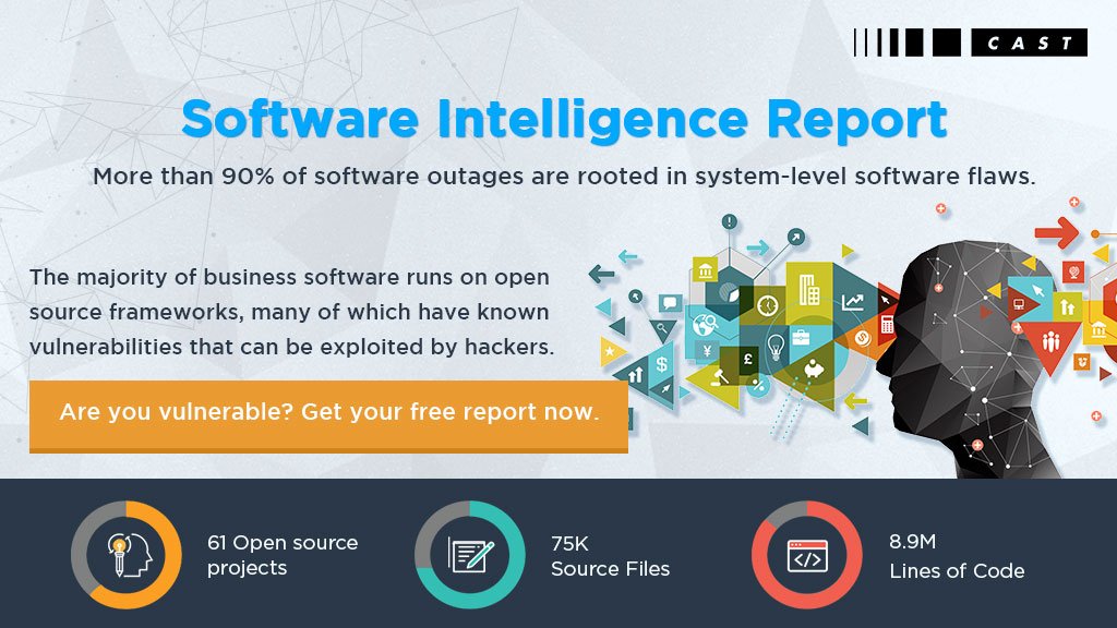 NEW REPORT: The prevalence of #opensource software signals the need for greater Software Intelligence. Download your free copy today! hubs.ly/H0bFgzk0 #OSS #AppSec