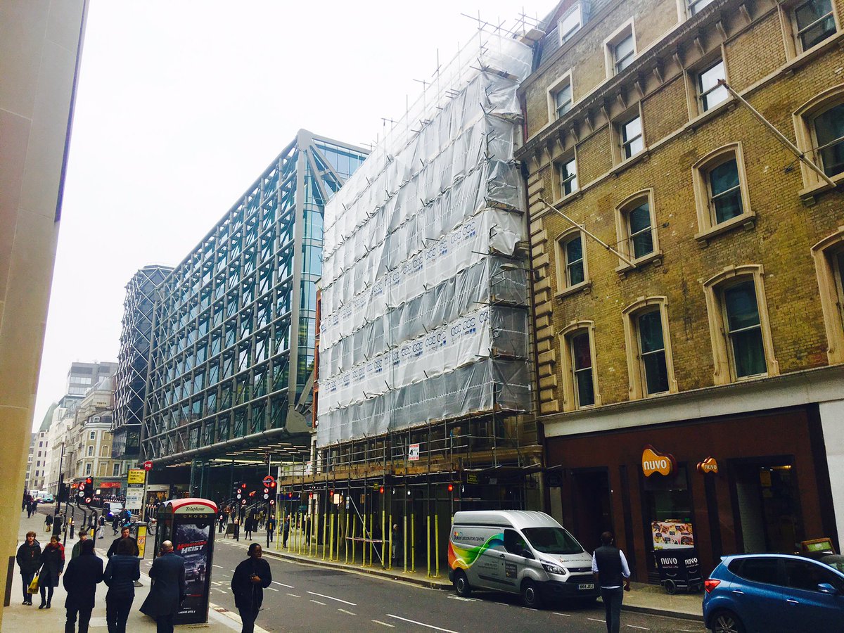 ccc_contracts's tweet photo. Another scaffold going up in the city of London.....City Central Contracts Ltd https://t.co/P0yS9JQaFT