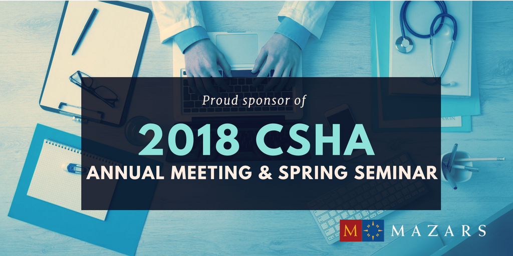MazarsinUS's tweet image. We're proud to sponsor of this week's California Society for #Healthcare Attorneys Annual Meeting and Spring Seminar. Expert Melissa Borrelli is attending, are you? #CSHA