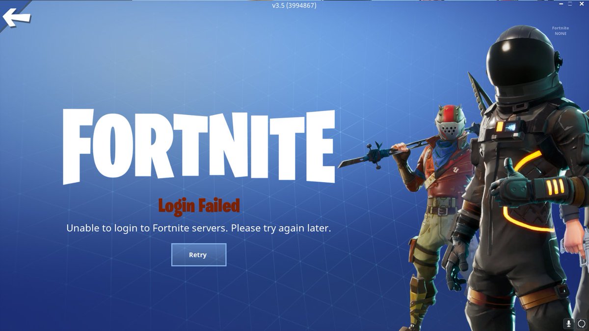 Fortnite login queue failed