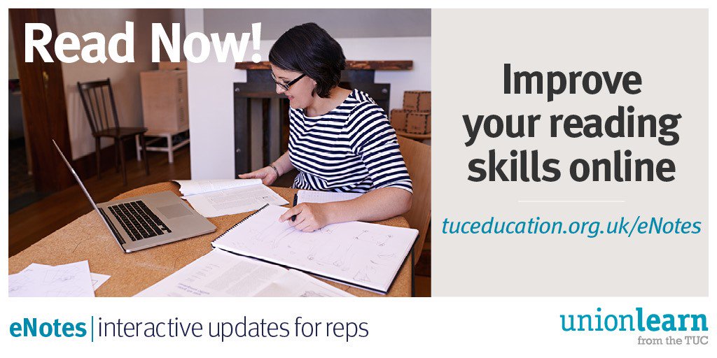 unionlearn's tweet image. Read Now! - Unionlearn &amp;amp; @The_TUC Education have launched the latest in the popular series of online #eNotes which focuses on #reading skills.
Read Now! contains guidance on improving reading techniques, from skimming and scanning to reading on screens.
unionlearn.org.uk/news/read-all-…