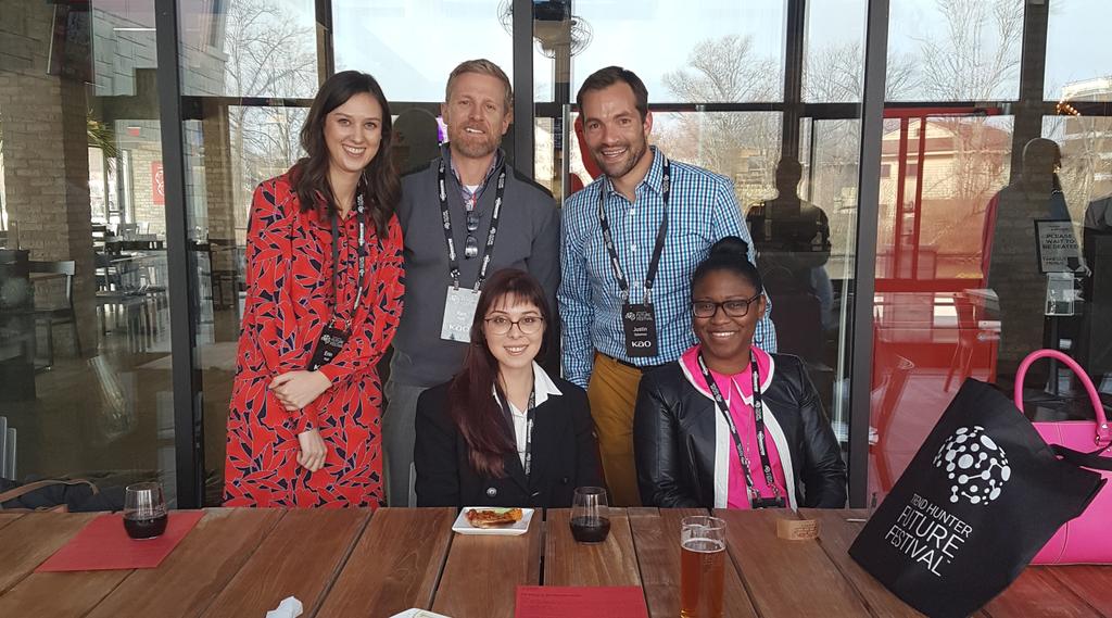 ItsGilCohen's tweet photo. Team @Kao_Brands sharing sips and stories after another successful #FutureFestival!
#TrendConference #InnovativeCities https://t.co/jaof6dSgqW