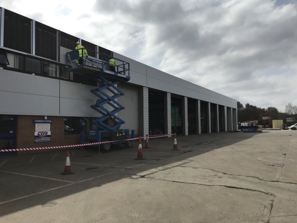 spatialgardner's tweet image. Over-cladding and extension of Imperial Commercial Glasgow well underway