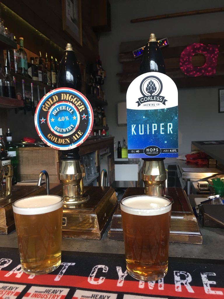 <a href="/blueballbrewery/">Blueball Brewery</a> <a href="/CorlessBrewing/">Corless Brewing Co</a> starting the cask line up this weekend. £2.50 a pint, open at 4pm
