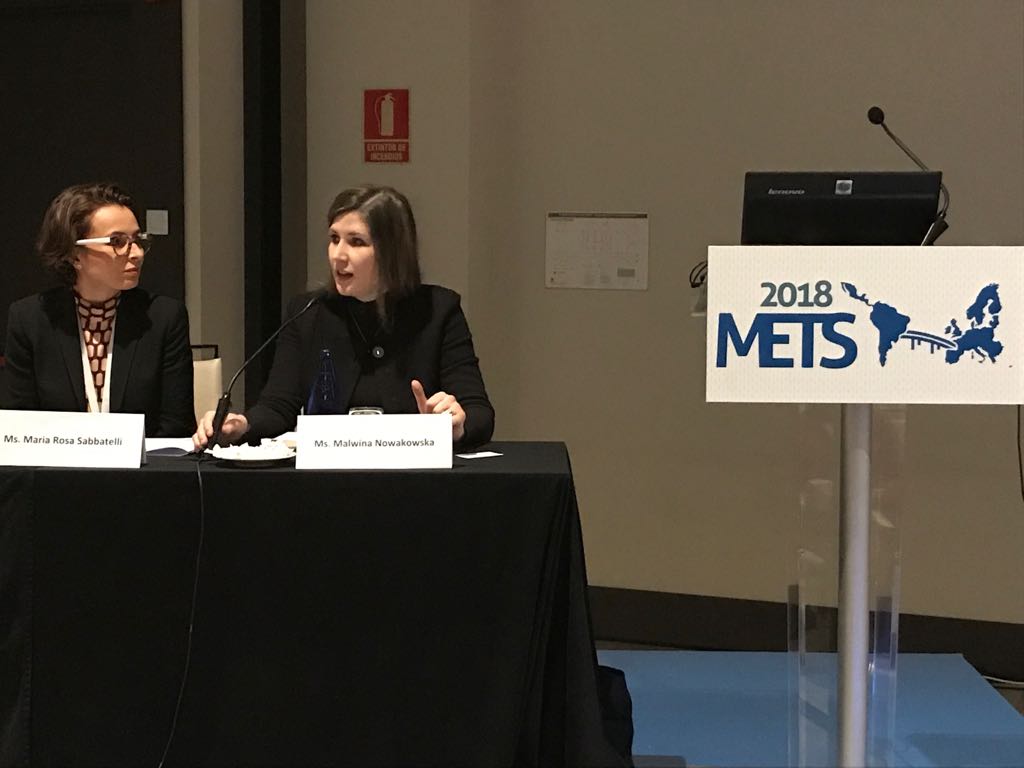METS_2018's tweet photo. We just finished the Closing Plenary session with closing remarks from Ms Maria Rosa Sabbatelli and Ms Malwina Nowakowska, both from the European Commission. Thank you to everyone who made #METS2018 a success! Be sure to keep following @METS_2018 for continued updates! https://t.co/xuBqYRNcXc
