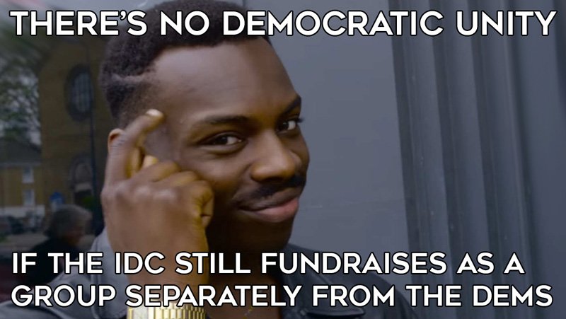 Did you know the IDC has a fundraiser tonight as a group and plans to keep the money in their IDC account? And that they haven't closed their campaign committee? Doesn't sound like UNITY to us! @makeNYTrueBlue @NoIDCNY @riseandresistny @es_indivisible @bkindivisible @takeback20