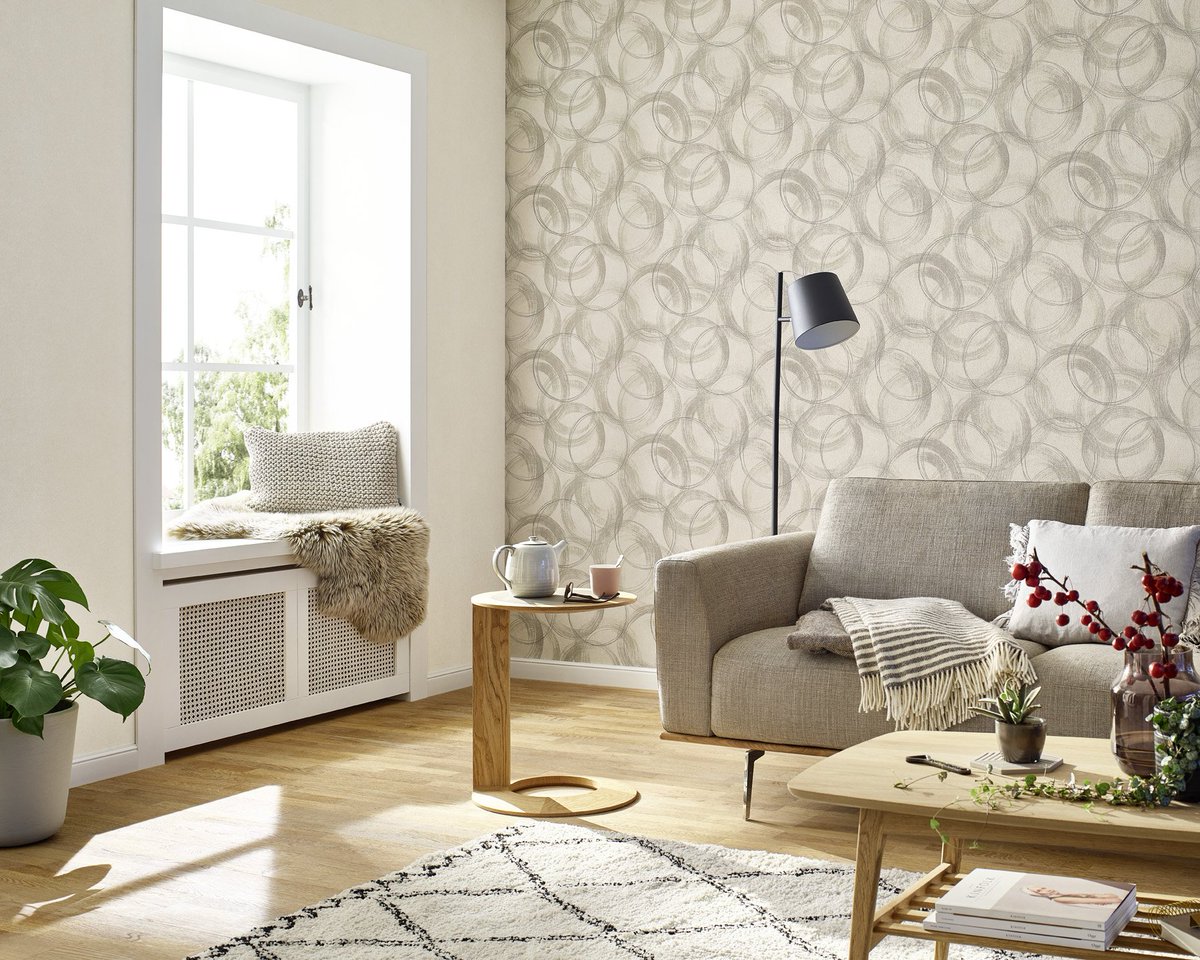 Rasch markasının "Vincenza" #duvarkağıdı koleksiyonu ile salondan yatak odasına, mutfaktan banyoya kadar sizin eviniz, sizin stiliniz…hannahome.com.tr/duvar-kagidi-k…