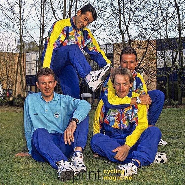 johanmuseeuw's tweet photo. Back in the day ... #mapei 📷 @sprintcycling https://t.co/iTwDkepujR https://t.co/W0g2I8KVl6